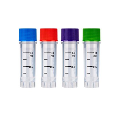 {{0}}.5ml, 1.5ml, 2.0ml Kryogene hætteglas-sidestregkoder og humant læsbare numre CryoKING