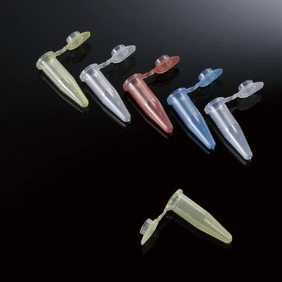 Polypropylen 0,5 ml uddannet Microcentrifuge rør med Snap Caps