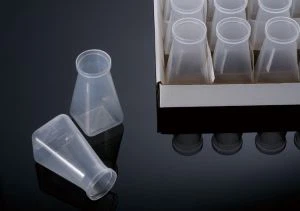 Autoklaverbar bulk, bakkepakket Drosophila-flasker med støbt graduering